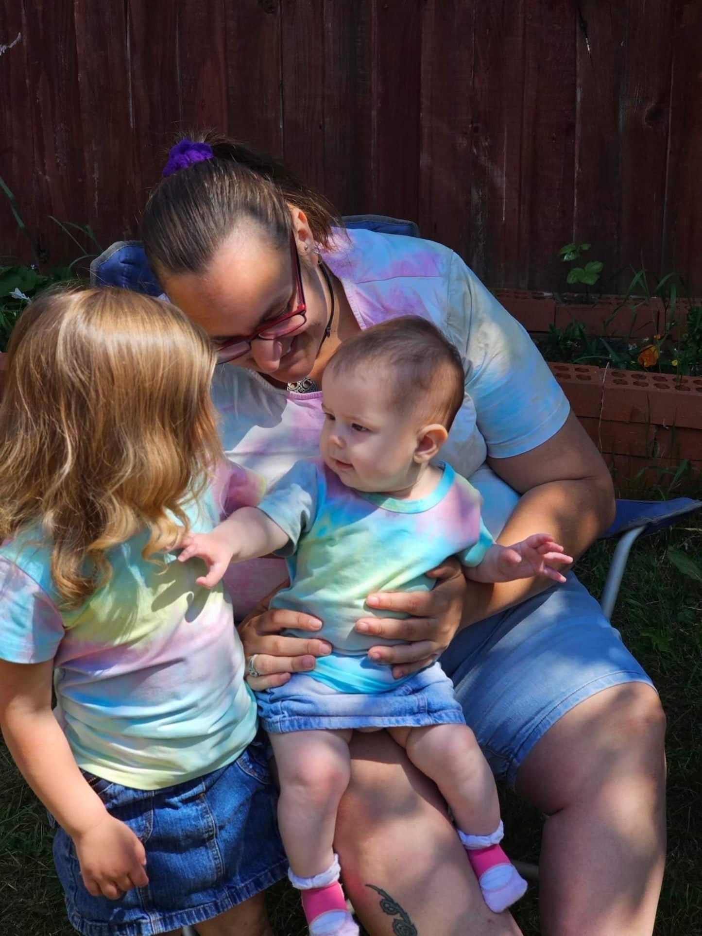 Tie Dye Breastfeeding Top - Lightweight Cotton Nursing Vest