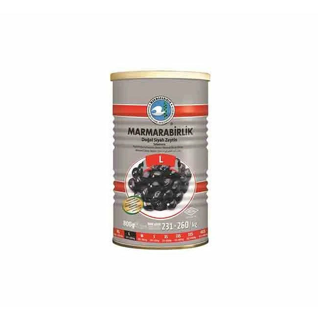Marmarabirlik  Black Olives Tin  Hiper  800gr