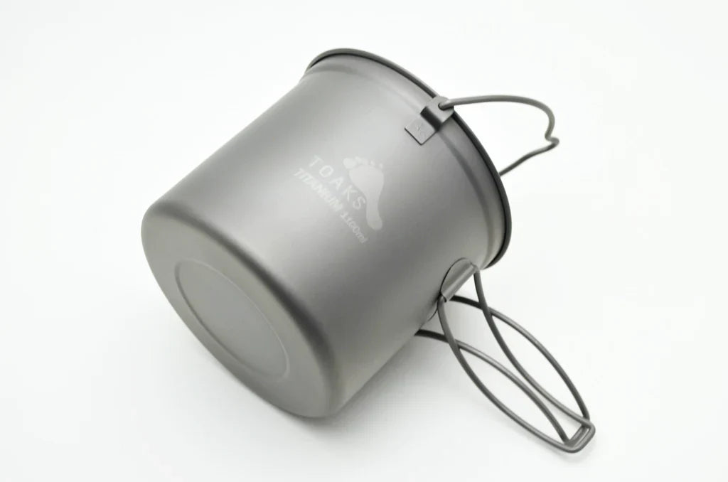 TOAKS Titanium Pot with Bail Handle – Ultralight Camping Cookware (750ml, 1300ml, 1600ml)