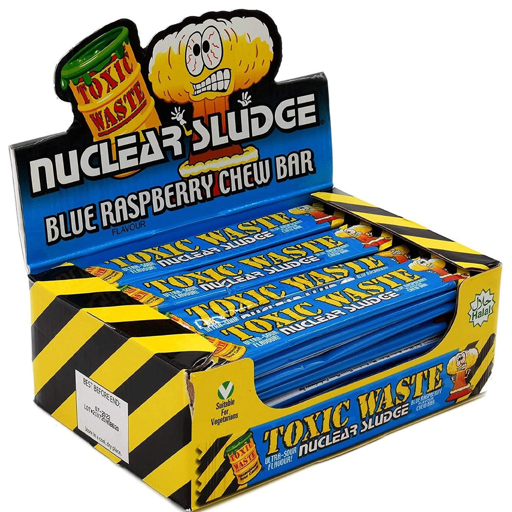 50 x Toxic Waste Blue Raspberry Kaukaugummi – 20 g
