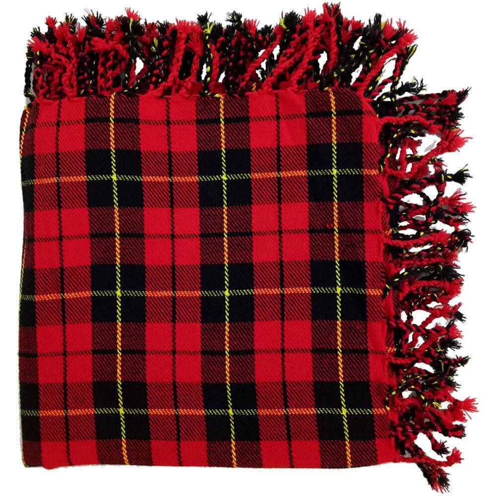 Traditional Scottish Highland Premium Acrylic Wool Tartans Fly Plaids 48" X 48"