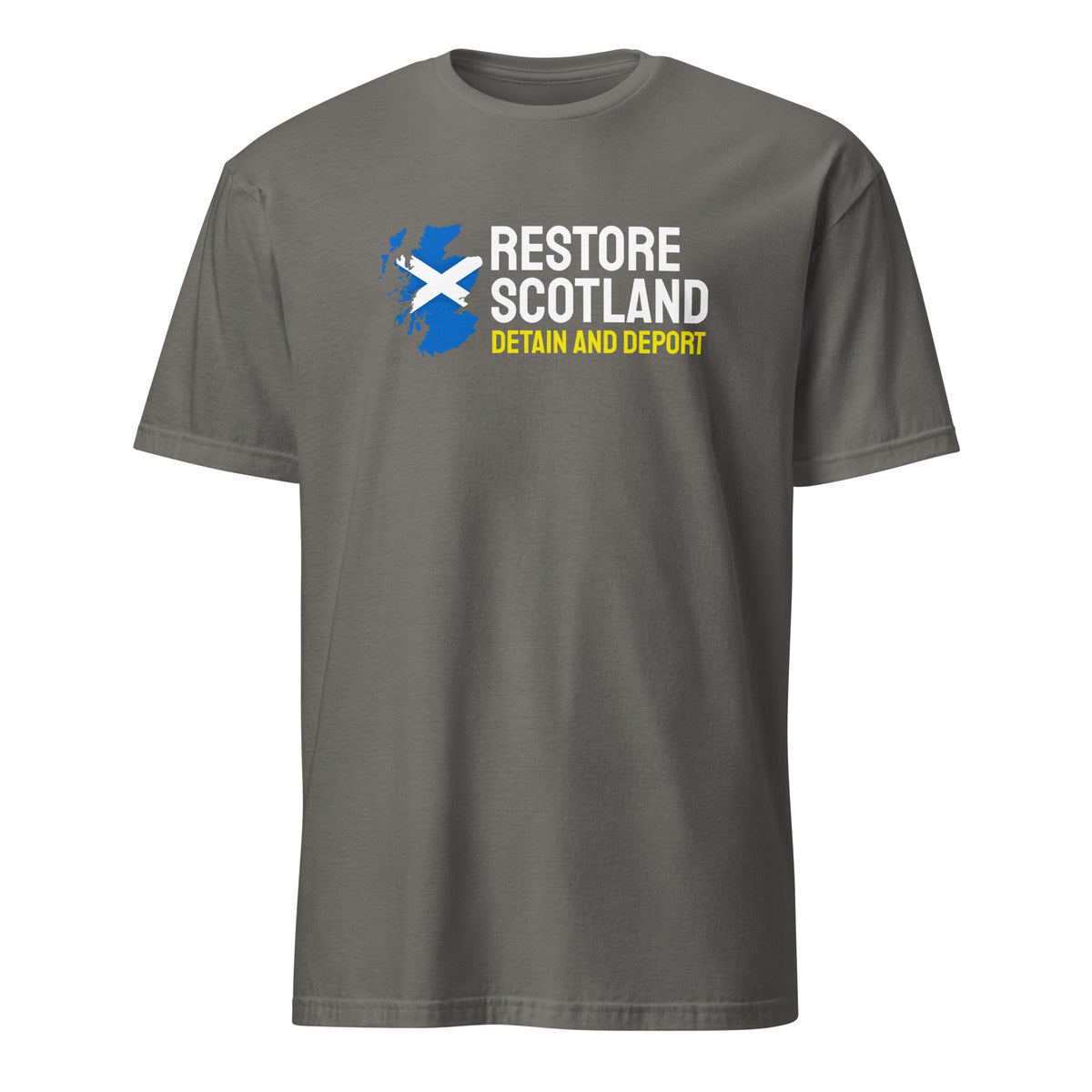 Restore Scotland T-Shirt - Detain and Deport Restore Britain Shirt UK Party