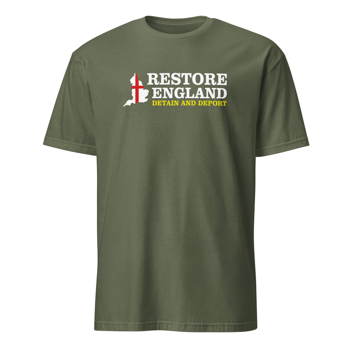 Restore England T-Shirt - Detain and Deport Restore Britain Shirt UK Party