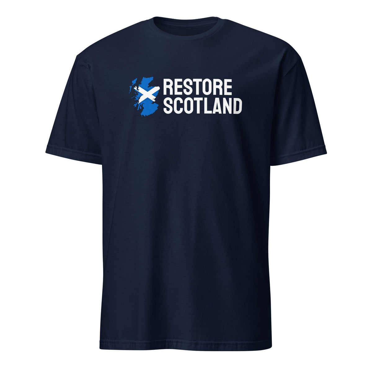 Restore Scotland T-Shirt - Unisex Soft Cotton Shirt Restore Britain Party Saltire