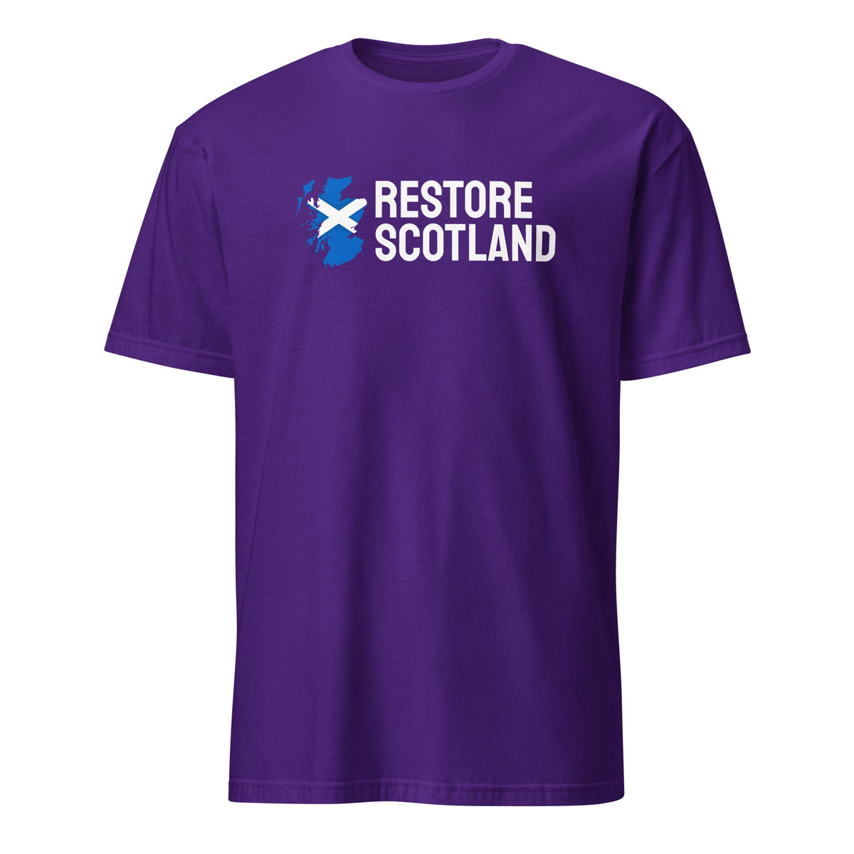 Restore Scotland T-Shirt - Unisex Soft Cotton Shirt Restore Britain Party Saltire