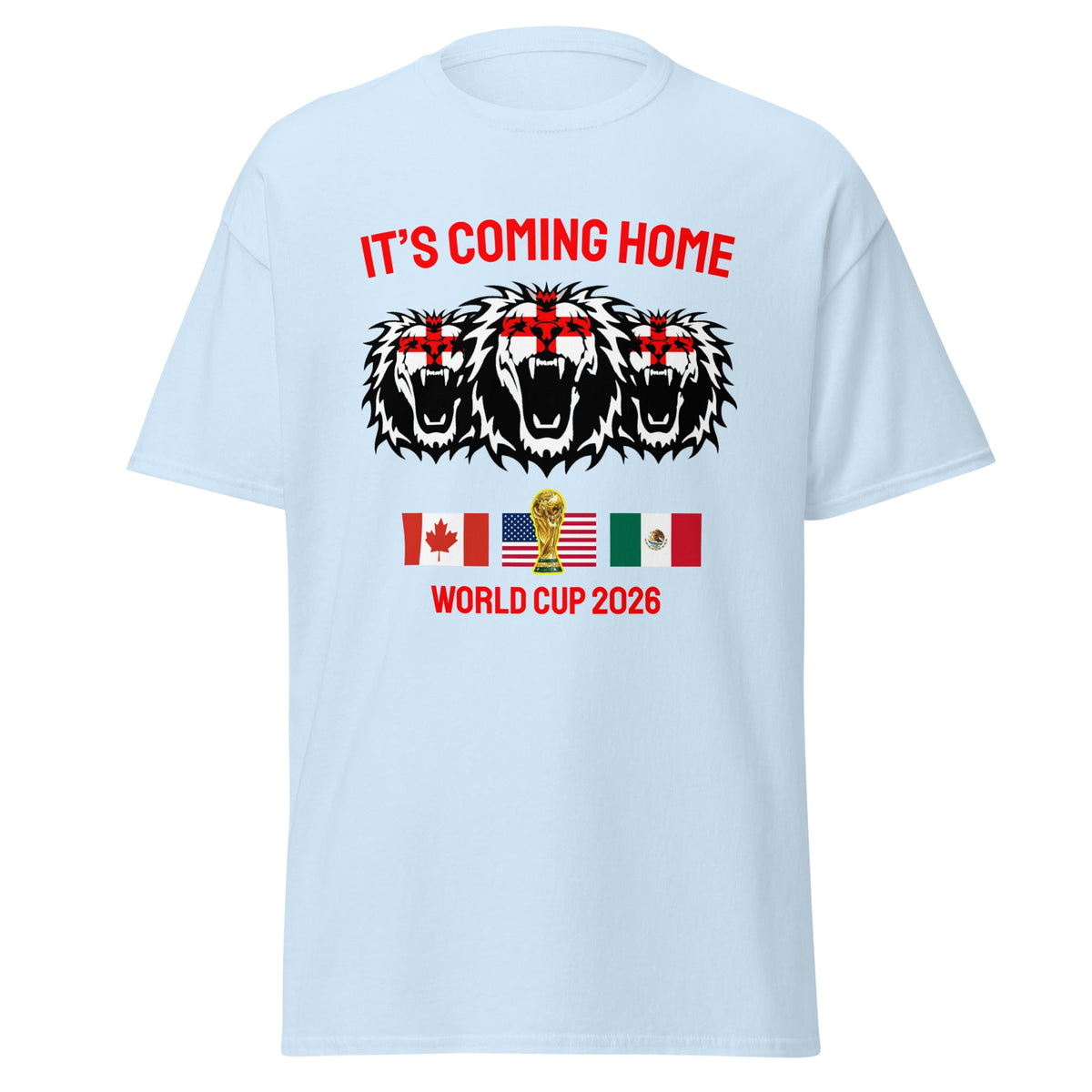 England World Cup 2026 Shirt It's Coming Home 3 Lions Football England White