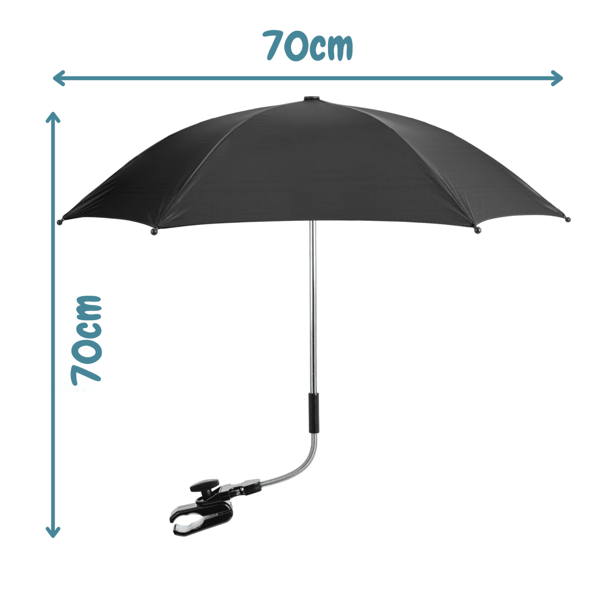 Universal Baby Parasol - SPF 50 UV Protection Pushchair Umbrella for All Prams & Strollers
