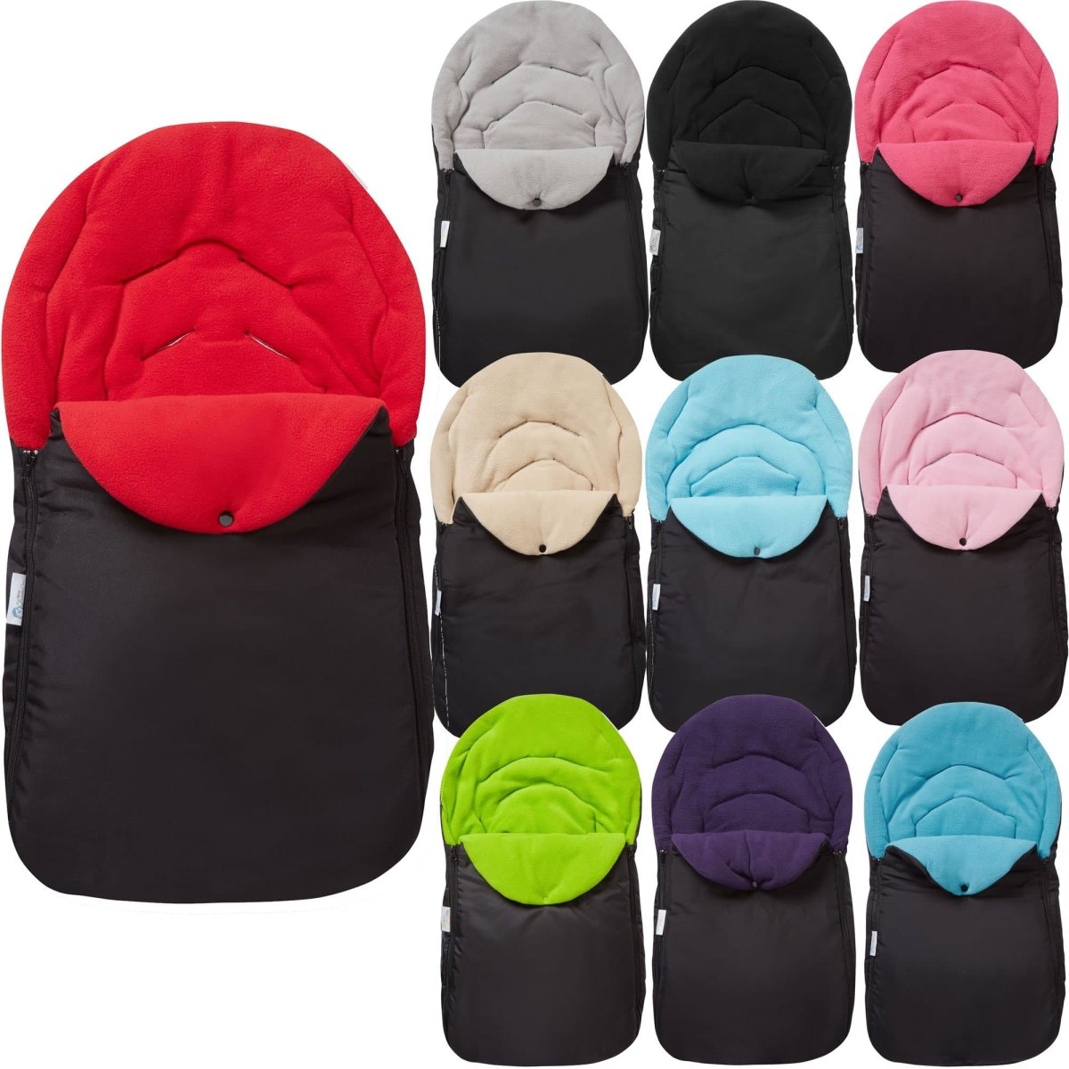 Saco cubrepiés universal para silla de auto - Apto para todos los arneses de 3 y 5 puntos