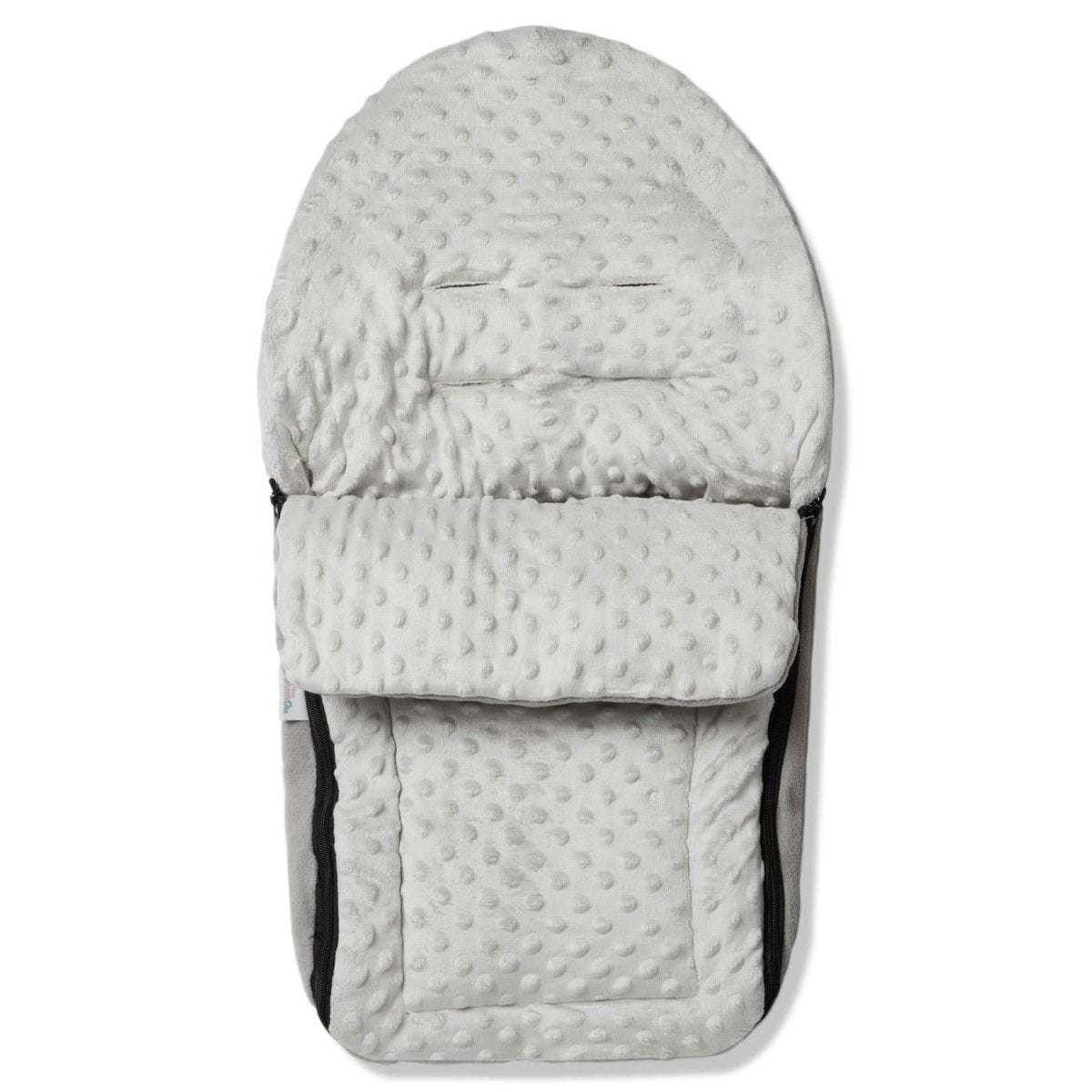 Universal Fusssack für Babyschale mit Noppenmuster | Passend für alle 3- und 5-Punkt-Gurte