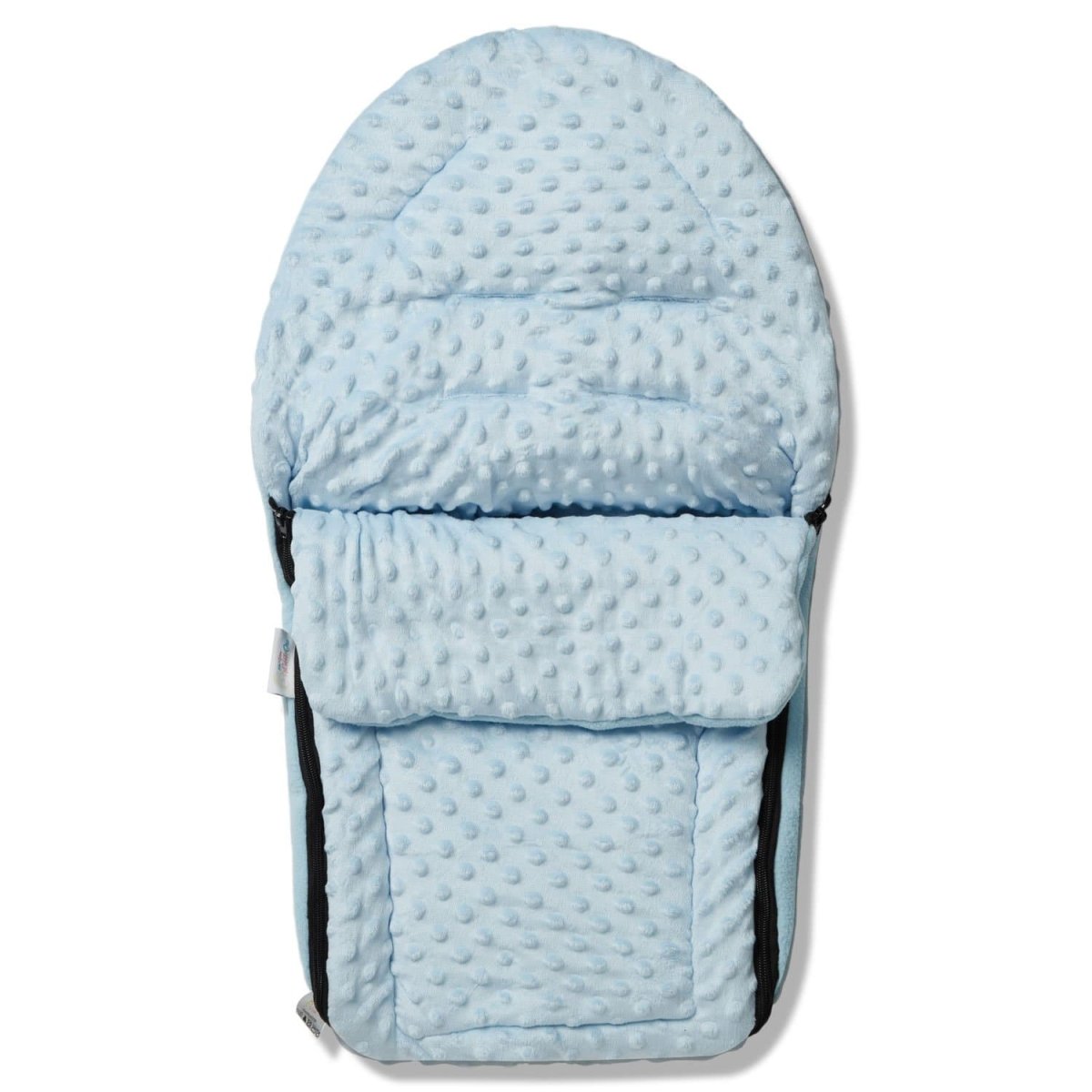 Universal Fusssack für Babyschale mit Noppenmuster | Passend für alle 3- und 5-Punkt-Gurte