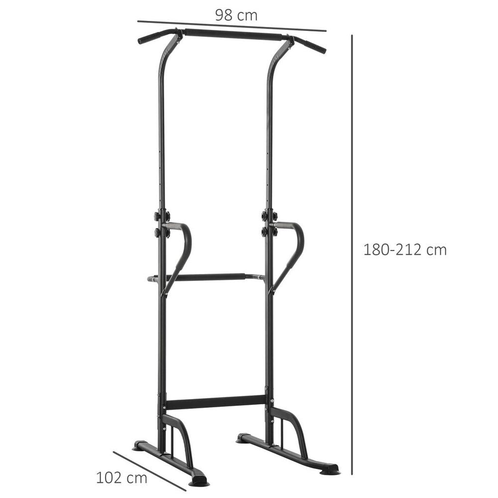 Power Tower Home Gym Station | Pull Up Bar, Dip Station & Push Up Stand | 120KG Capacity