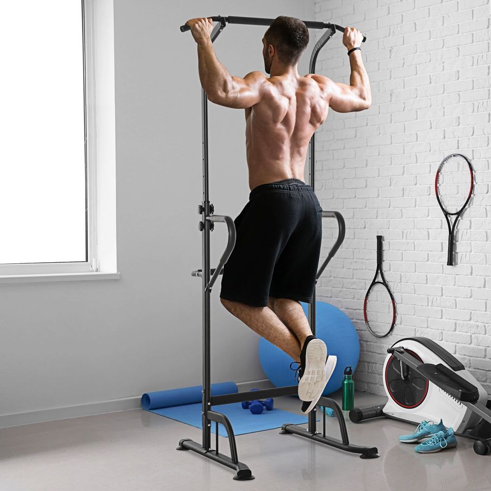 Power Tower Home Gym Station | Pull Up Bar, Dip Station & Push Up Stand | 120KG Capacity