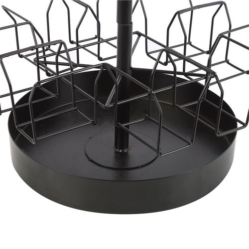 Black Metal Tabletop Spinner Display