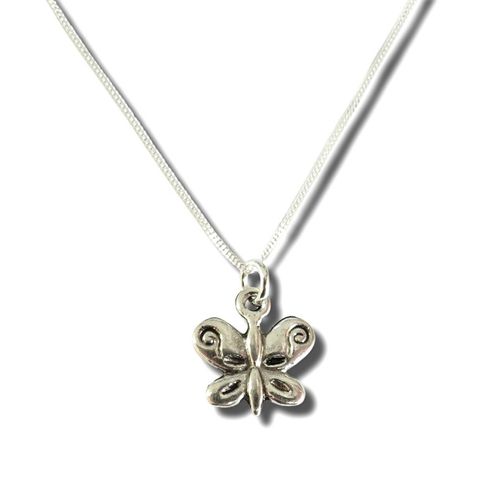 Butterfly Silver Necklace