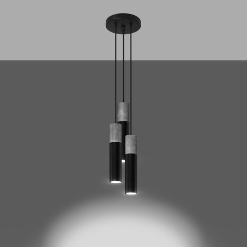 Pendant lamp Steel, concrete Borgio modern Design GU10