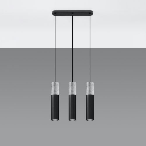 Pendant lamp Steel, concrete Borgio modern Design GU10