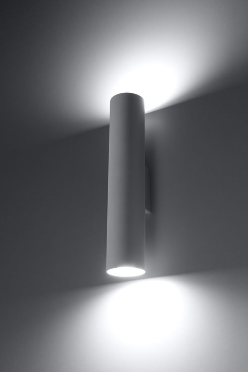 Wall Lamp LAGOS White Round Tube Shape Modern Loft Design LED GU10