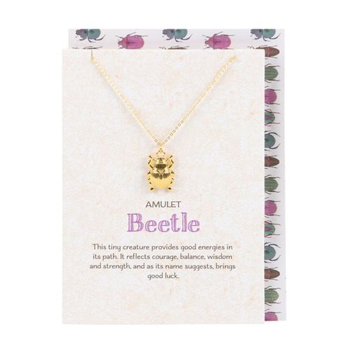 Lucky Beetle Necklace Card