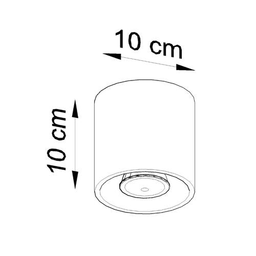 Ceiling lamp aluminum Orbis modern Design G9