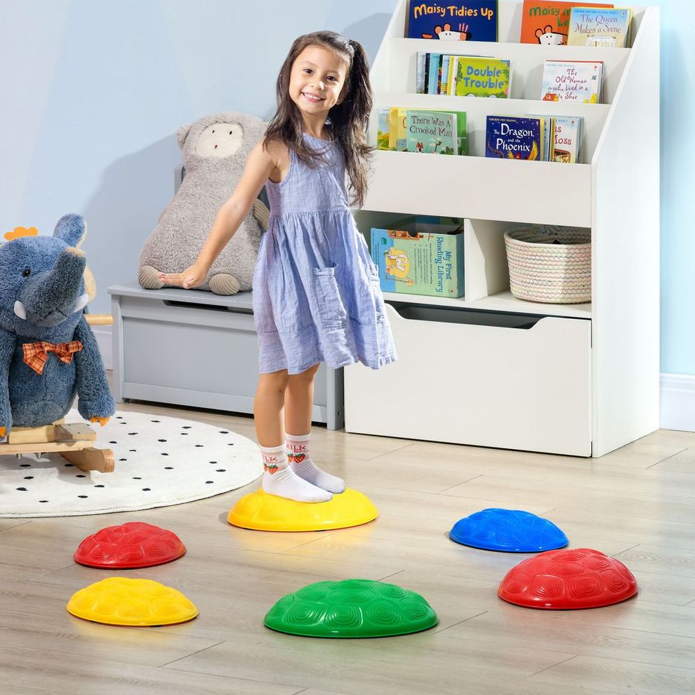 ZONEKIZ Balance Stepping Stones for Kids – 6 Piece Set | Ages 3–8