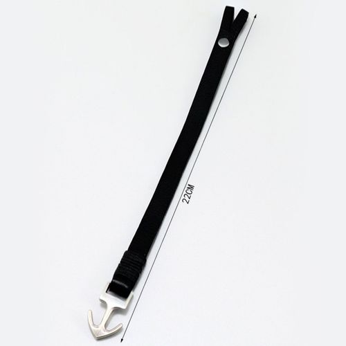 Men's Leather Anchor Bracelet