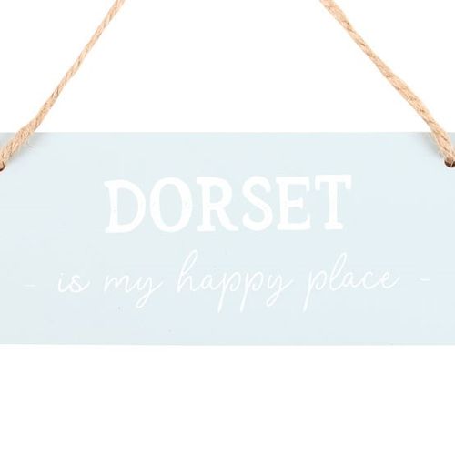 Dorset is My Happy Place Hanging Sign