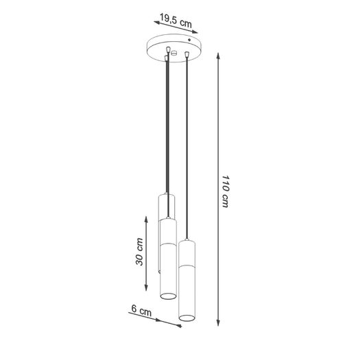 Pendant lamp Steel, concrete Borgio modern Design GU10