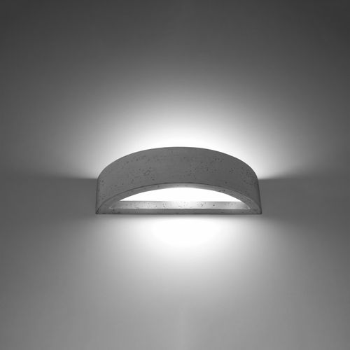 Wall lamp concrete, glass Atena modern Design E27