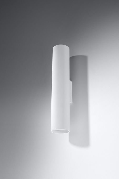 Wall Lamp LAGOS White Round Tube Shape Modern Loft Design LED GU10