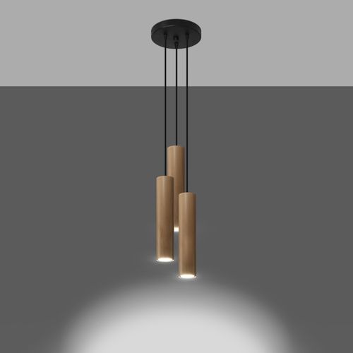 Pendant lamp wood Lino Scandinavian Design GU10