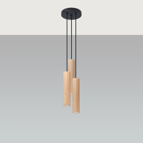 Pendant lamp wood Lino Scandinavian Design GU10