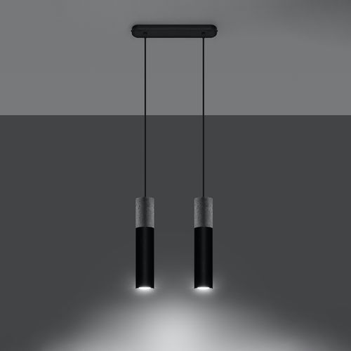 Pendant lamp Steel, concrete Borgio modern Design GU10