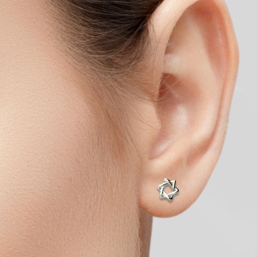 Star of David Stud Earrings