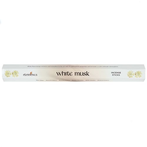 Set of 6 Packets of Elements White Musk Incense Sticks