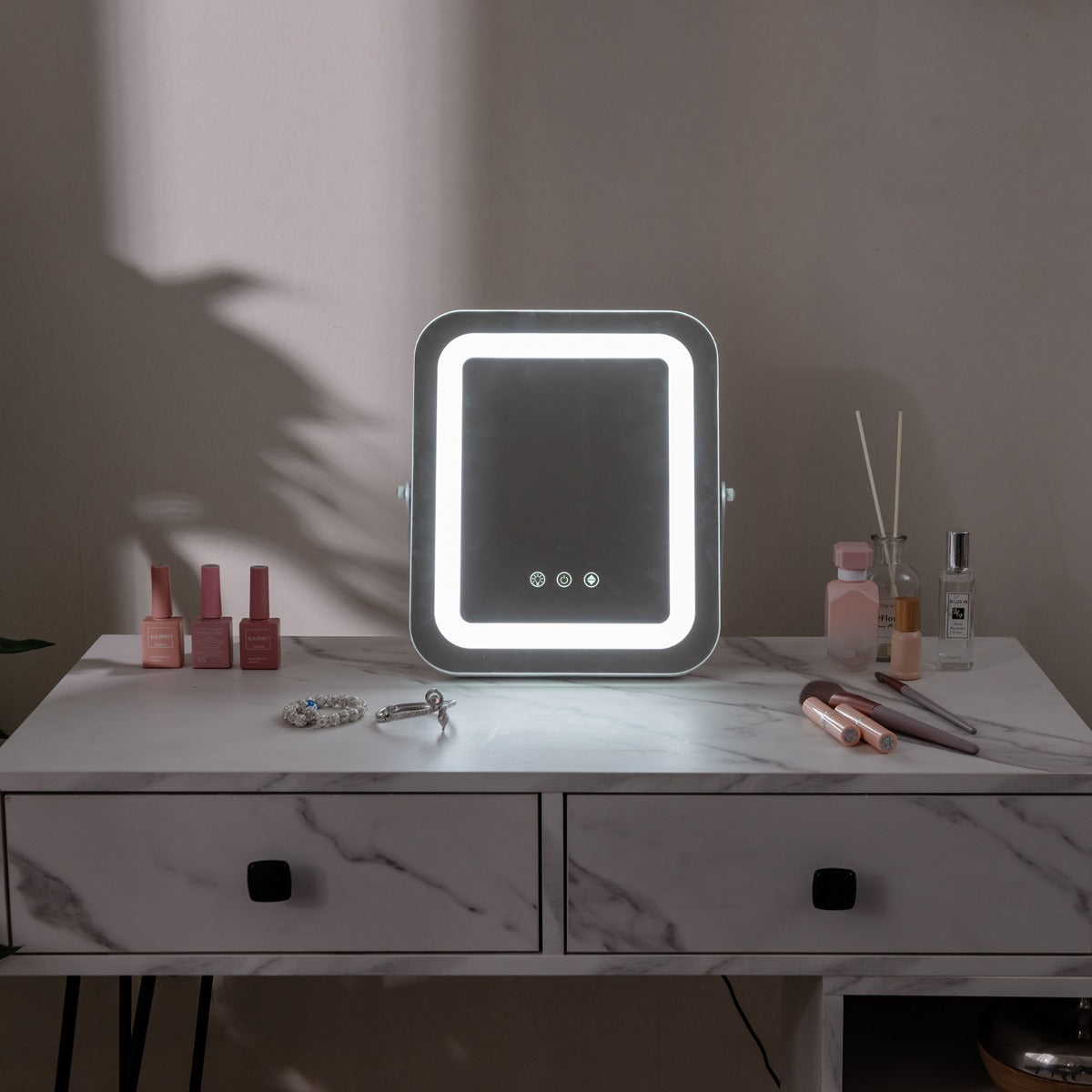 Multi-occasion 3 Colour LED Mirror with Smart Touch Control-White