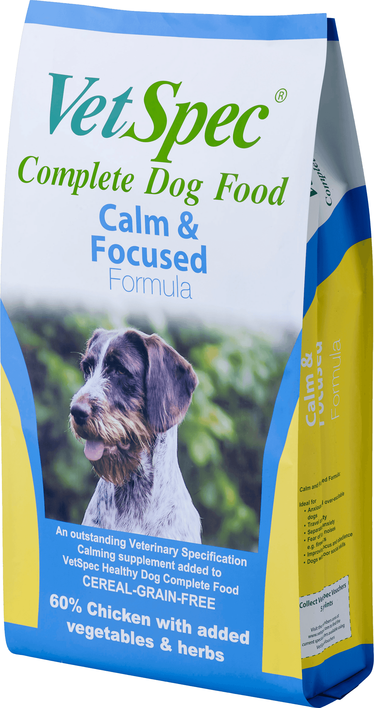 VetSpec Complete Adult Calm & Focused – 12kg / 2kg