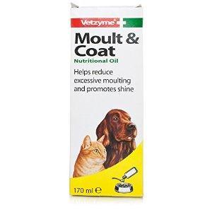 Vetzyme Moult and Coat Nutritional Oil 150ml - Case of 6