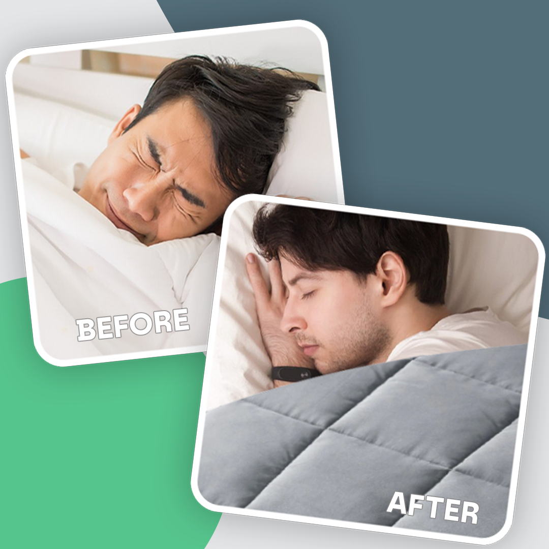 Luxury Weighted Blanket – Silent Glass Bead Sensory Blanket for Adults & Kids