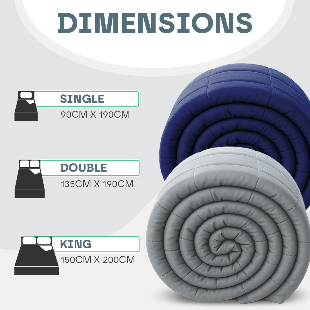 Luxury Weighted Blanket – Silent Glass Bead Sensory Blanket for Adults & Kids