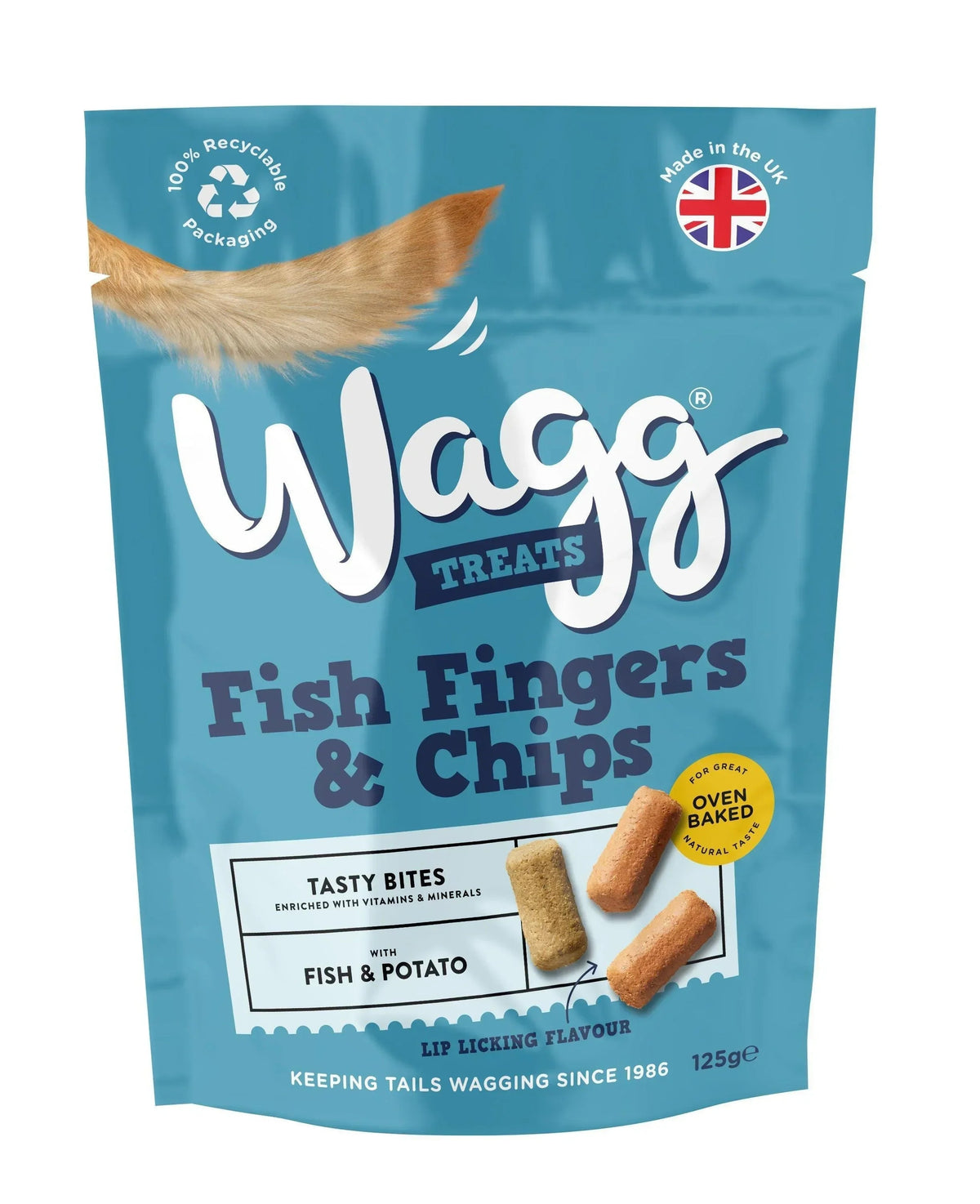 Wagg Fish Fingers and Chips Tasty Bites 125g - Case of 7