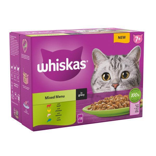 Whiskas Senior 7+ Mixed Menu in Gravy 12 x 85g - Case of 4