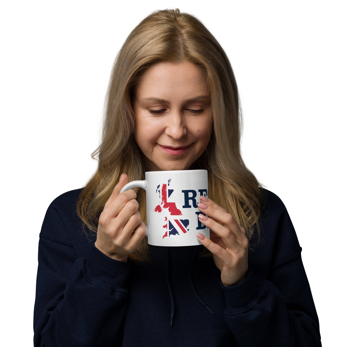 Restore Britain Mug - White Ceramic British Flag Cup Politics Party Printed