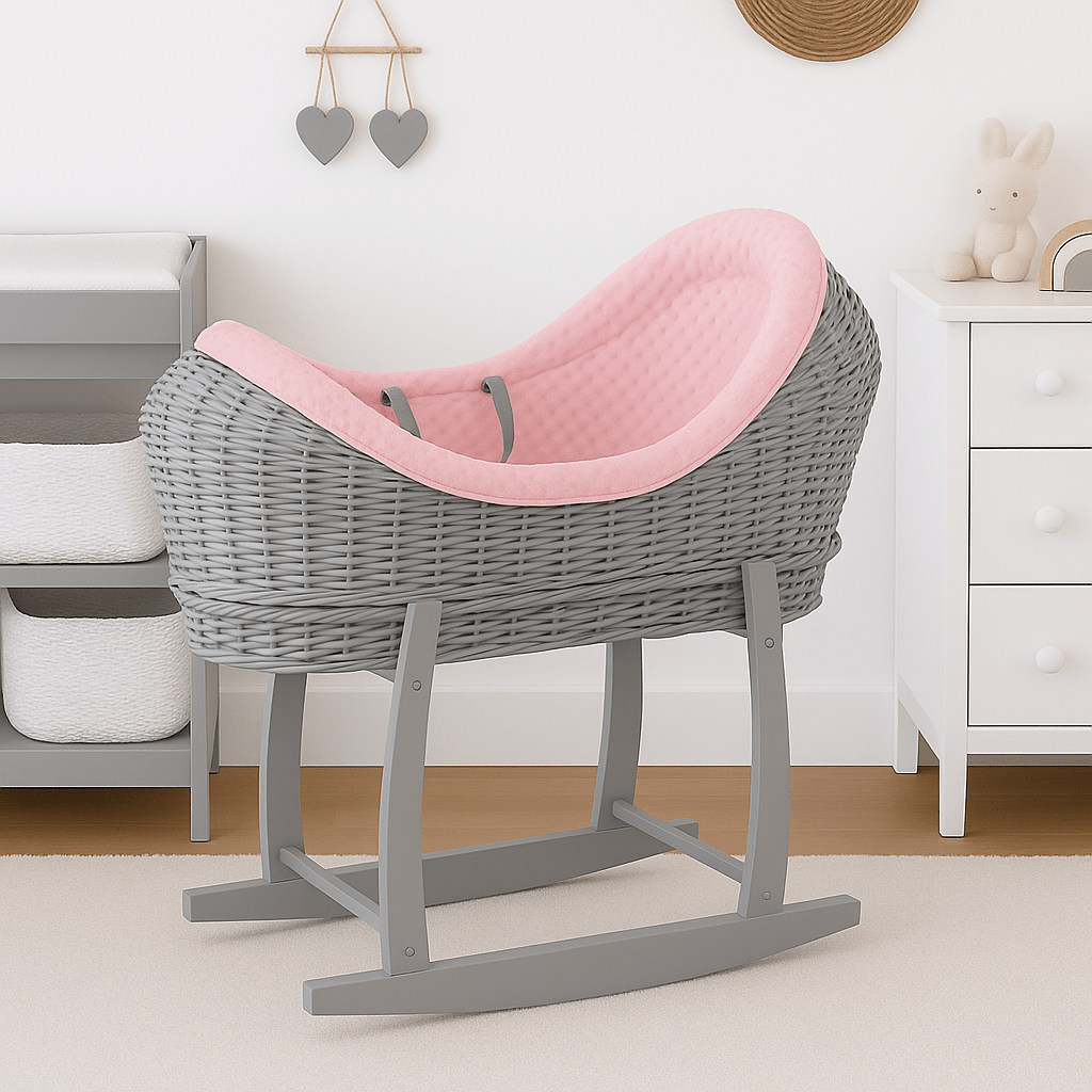 Wicker Deluxe Pod Baby Moseskorb mit Ständer