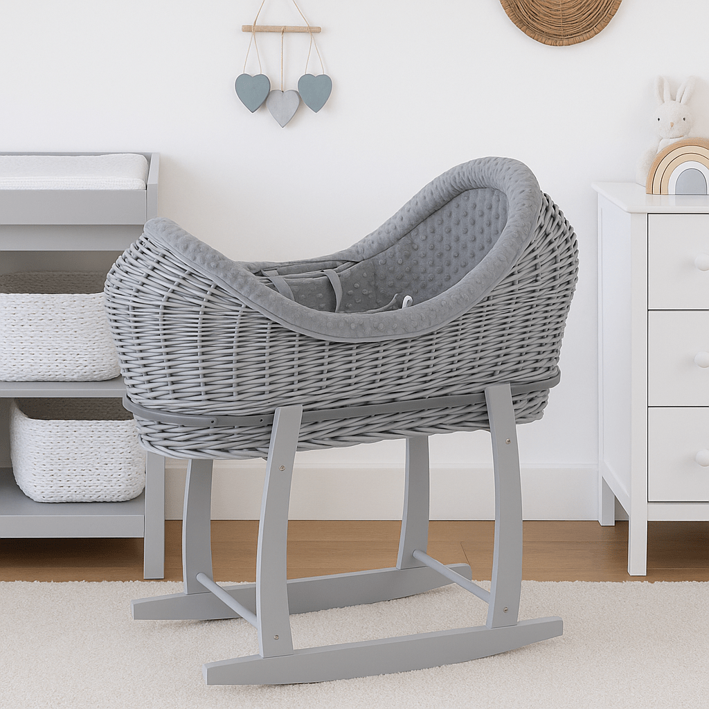 Wicker Deluxe Pod Baby Moseskorb mit Ständer