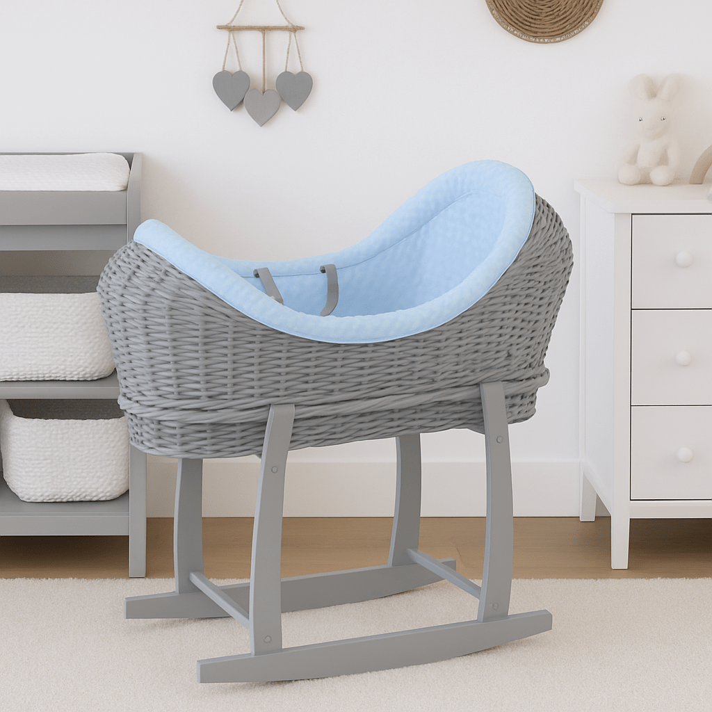 Wicker Deluxe Pod Baby Moseskorb mit Ständer