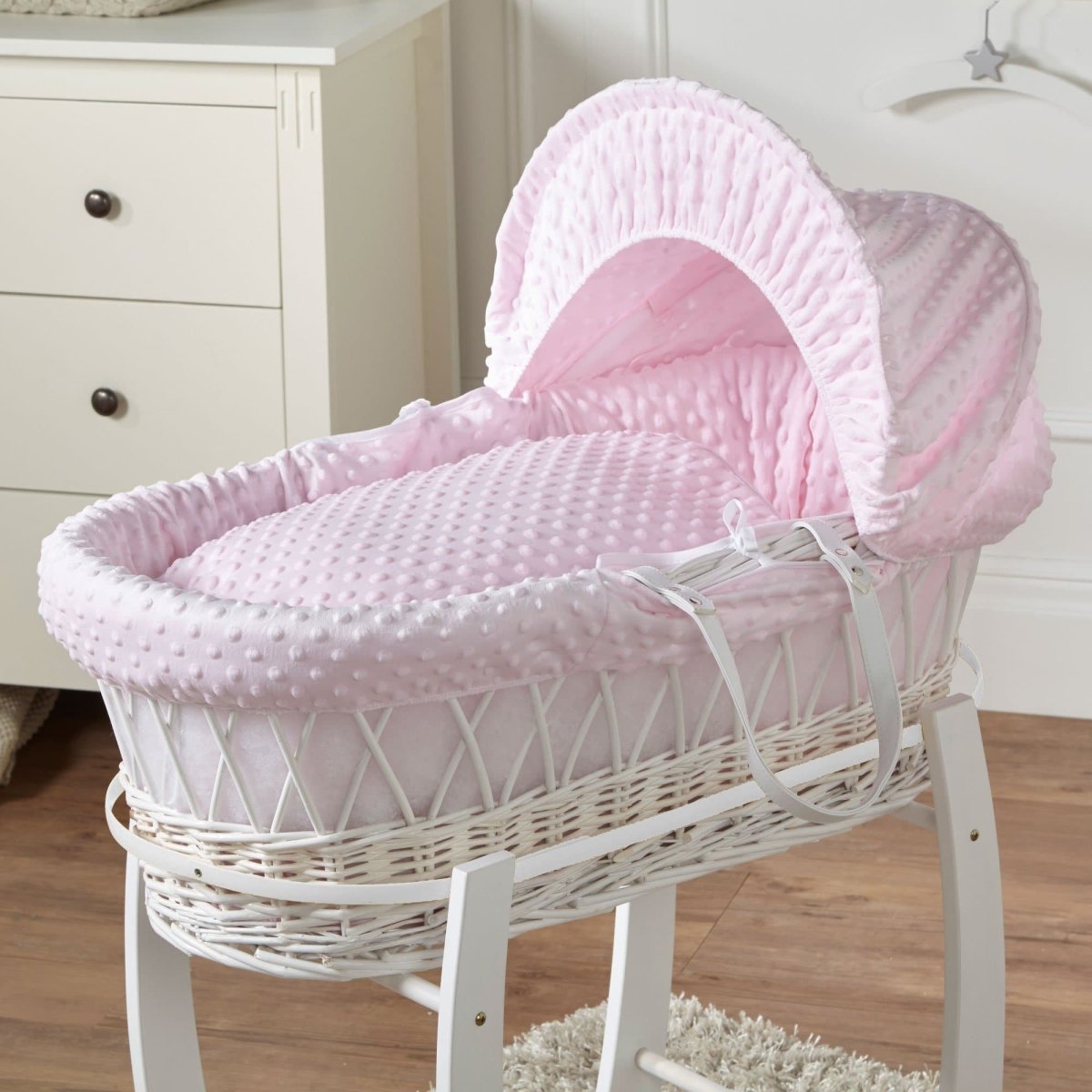 Wicker Moses Basket with Bedding - No Stand