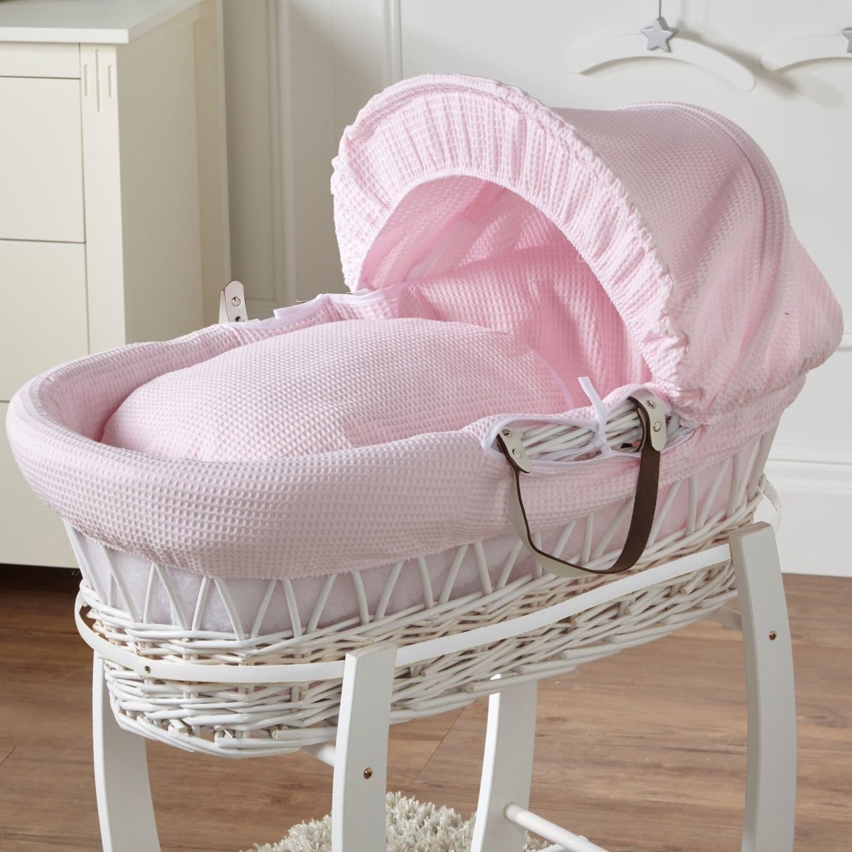Wicker Moses Basket with Bedding - No Stand