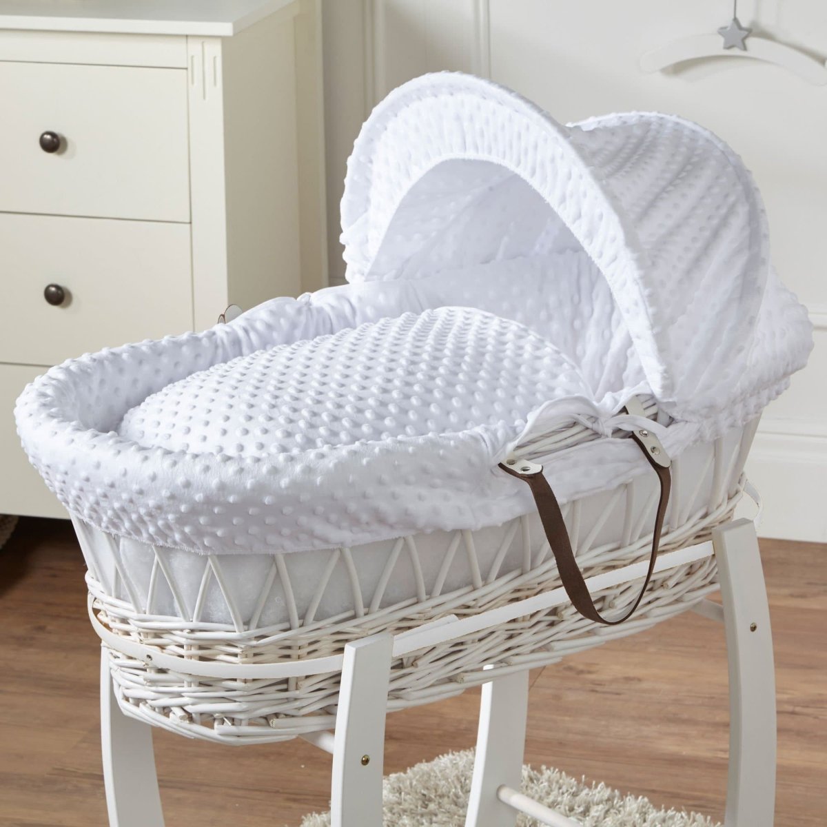 Wicker Moses Basket with Bedding - No Stand