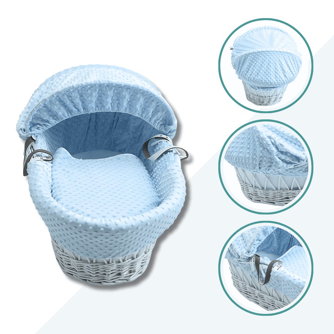Wicker Moses Basket with Bedding - No Stand