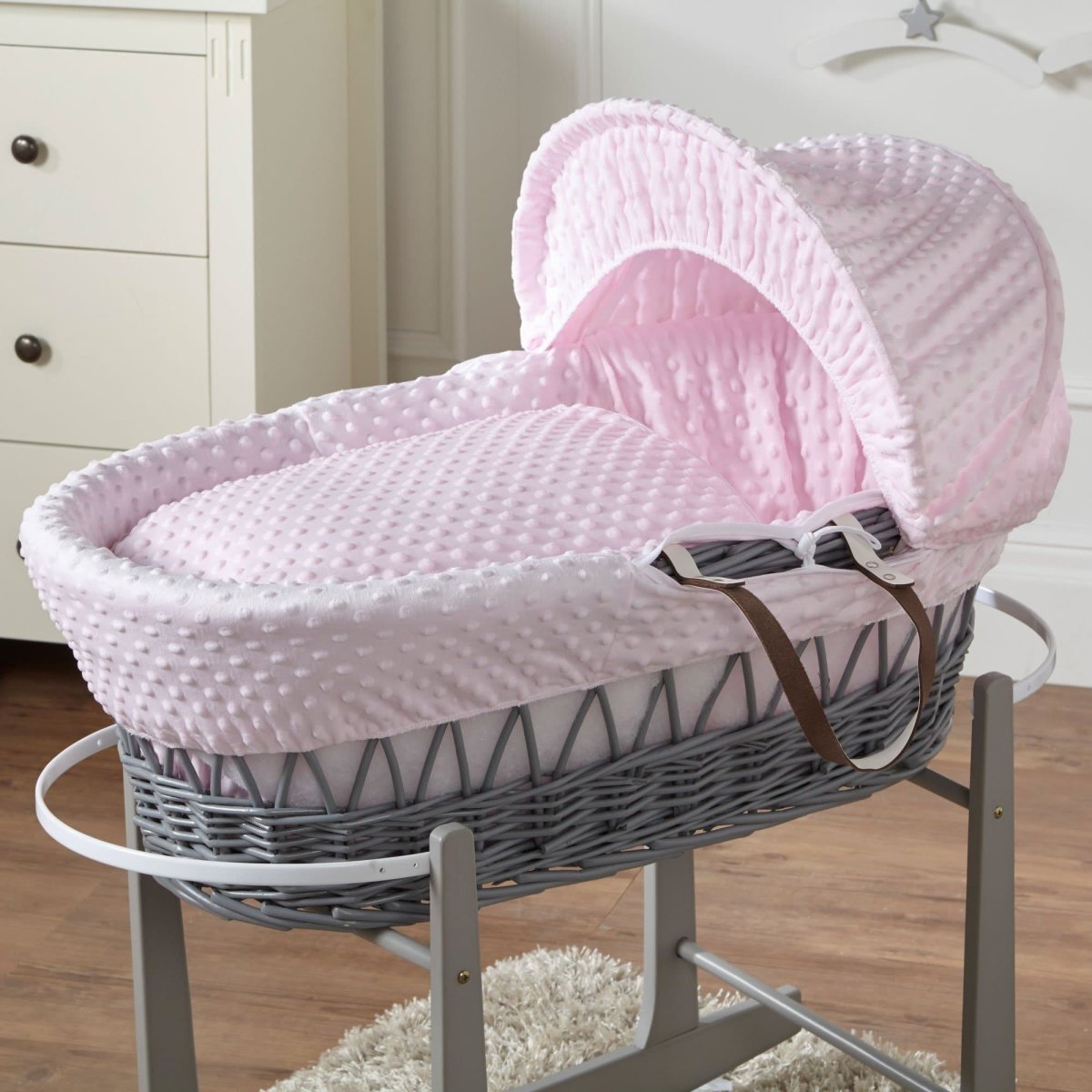 Wicker Moses Basket with Bedding - No Stand